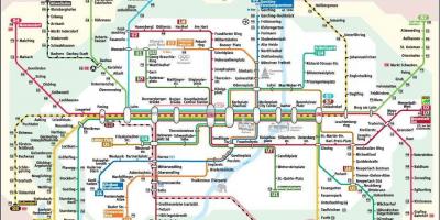 Mappa della metropolitana di monaco di baviera