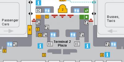 Mappa di monaco di baviera aeroporto arrivi