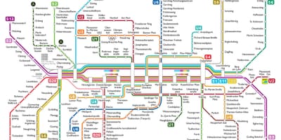 U-bahn a monaco la mappa